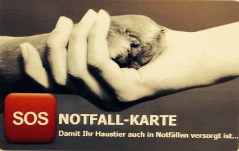 Der Notfallausweis vom Tierschutz beider Basel